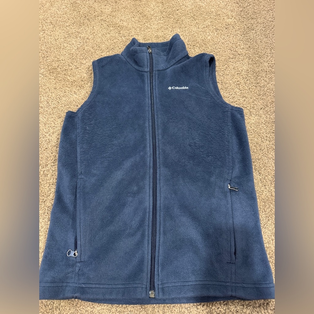 Columbia Women's Navy Blue Fleece Vest - Picture 4 of 8